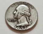 1957 D Washington Quarter 25c 90% Silver (X86)