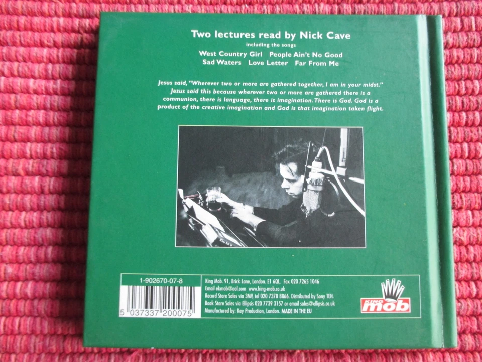 NICK CAVE - The Secret Life Of The Love Song - CD UK 2000 - Bild 2 von 4