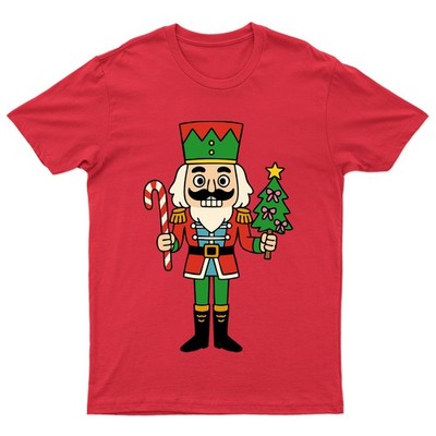 Nussknacker Soldat Weihnachten Zuckerstange Baum Herren T-Shirt Damen Grafik Tee