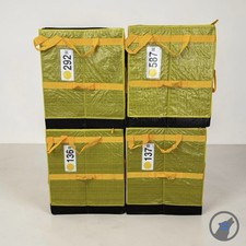 LOT OF 4 AMAZON COURIER DELIVERY CURRENT STYLE TOTE BAGS 28x24x20 YELLOW