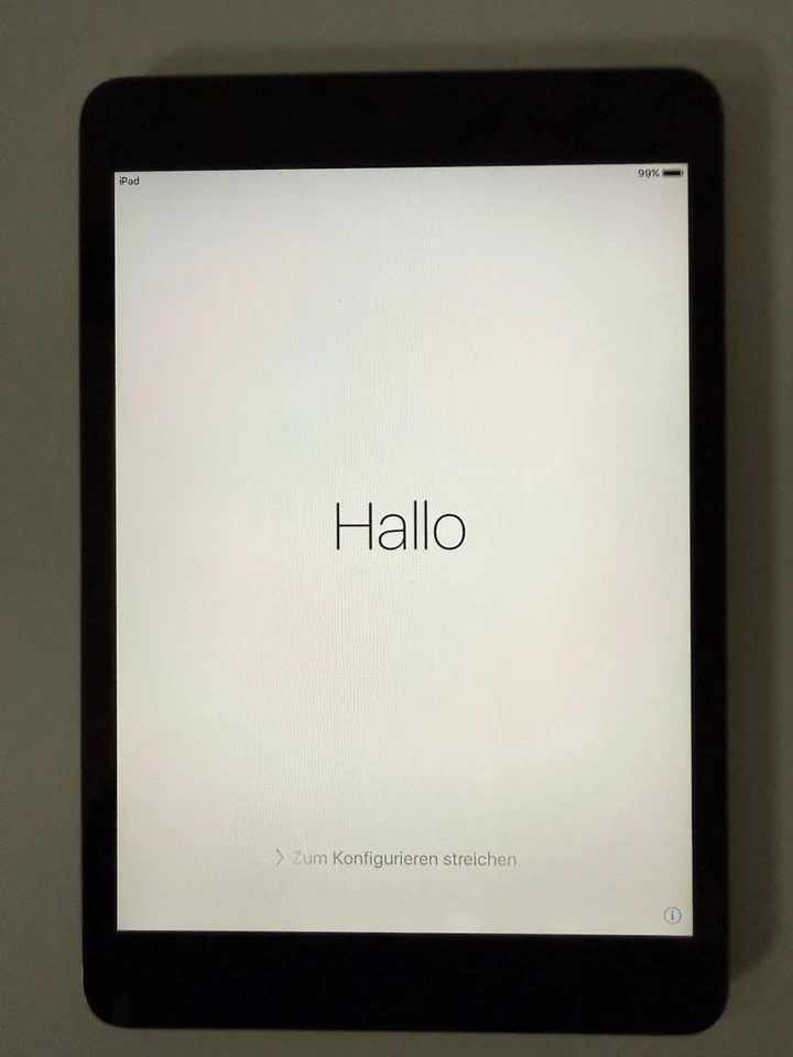 Apple iPad Mini 1. Generation, Wi-Fi, 16GB, A1432, Schwarz