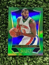 Greg Monroe 2013-14 Panini Prizm Green Prizm SSP /5 #66 Pistons