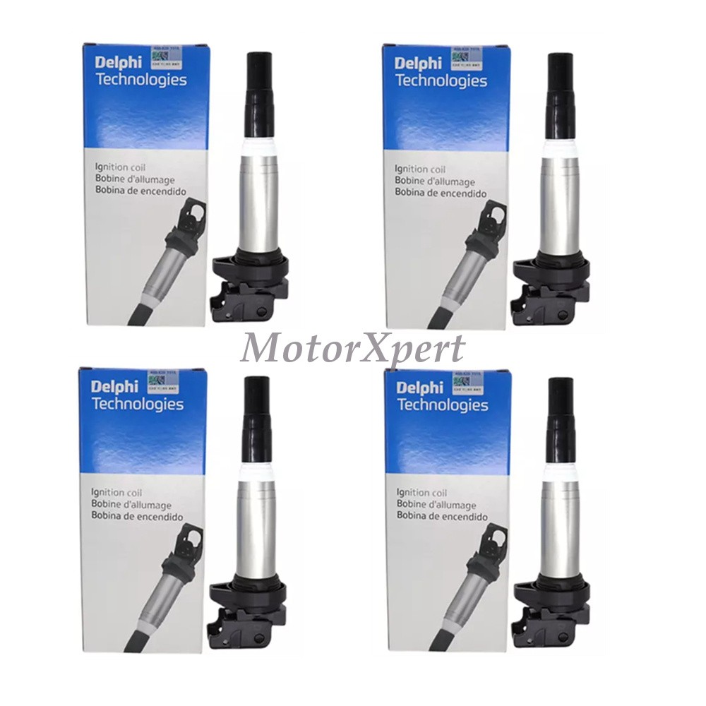 12135A06753 4Pcs Delphi Ignition Coils OEM for 2013 Mini Cooper Countryman 1.6L