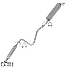 Stainless Steel Resonator Muffler Exhaust Kit Fits 2003-2004 Saturn Ion 2.2l