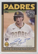 2021 Update 1986 Topps Baseball Gold 2/50 Jake Cronenworth #86A-JCR Auto r7d