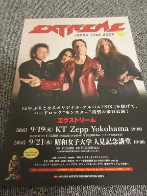 EXTREME / 2023 TOUR Flyer / JAPAN