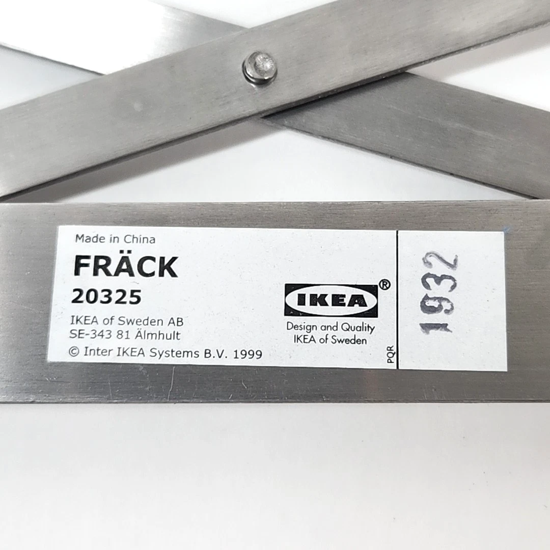 IKEA FRACK Makeup Shaving Mirror Stainless Extendable Magnifying Wall Mount