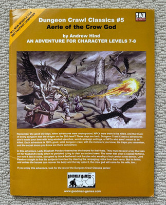 Aerie of the Crow God (Dungeon Crawl Classics #5) - Goodman Games d20 D&D