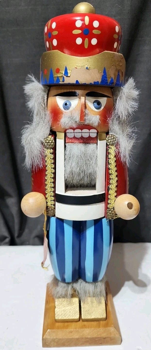 Vtg 80's 14.5" STEINBACH NUTCRACKER "Augustus the Strong" S675 See All Images