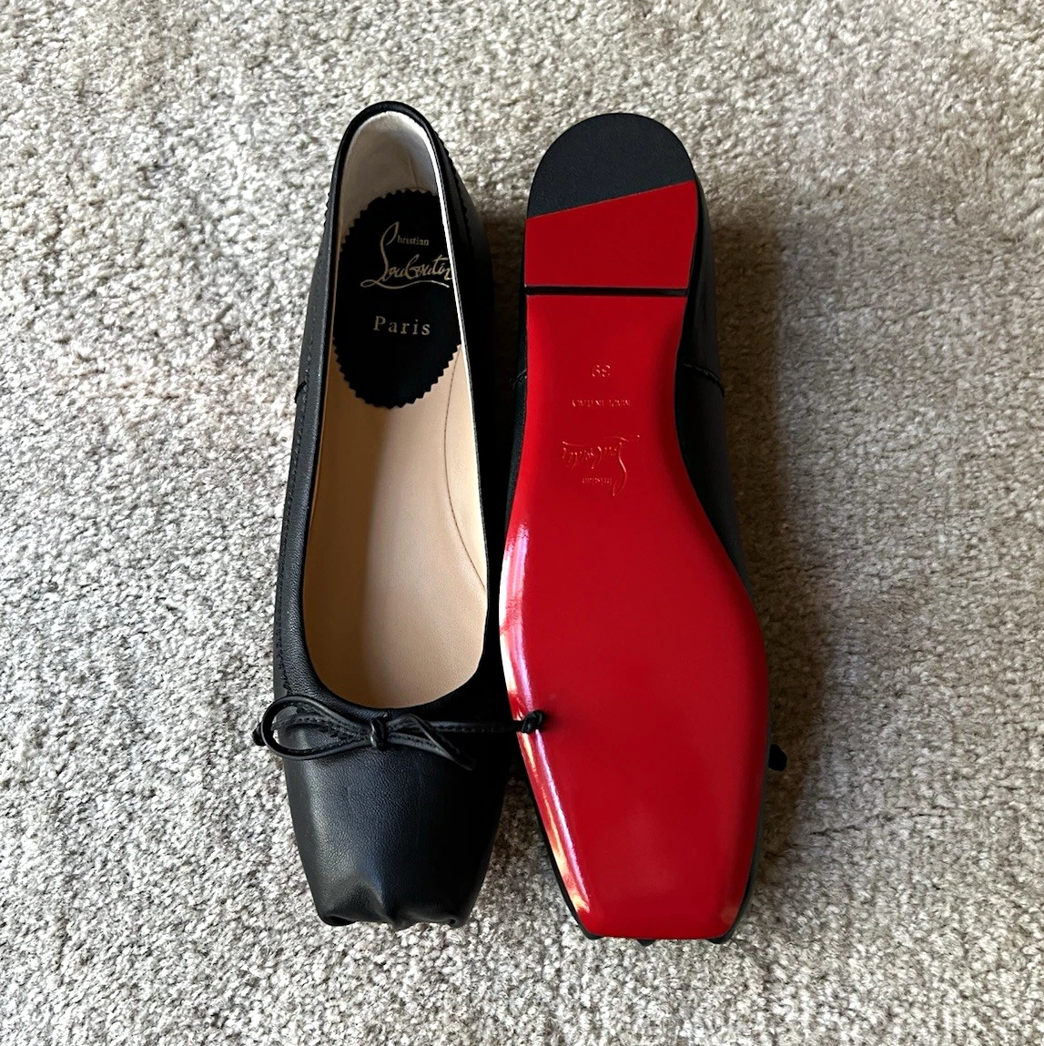 Christian Louboutin Black Flats for Women for sale | eBay