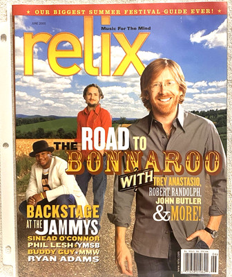 Relix Music Magazine June 2005  The Road To Bonnaroo  Trey Anastasio *NEW*