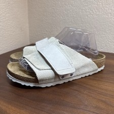 Birkenstock Kyoto Modern Suede Antique White Nubuck Suede 40 US W 9-9.5, M 7-7.5