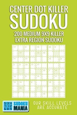 Center Dot Killer Sudoku : 200 Medium 9x9 Killer Extra  -  NEW Sudoku Sudoku M 2