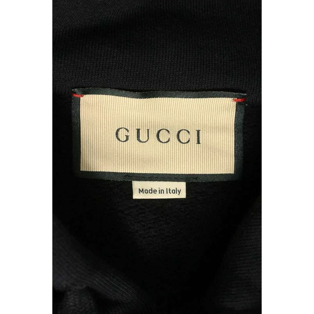 Felpa con cappuccio Gucci 770839 XJF65 logo spray ad incastro G uomo XS usata a158714300e406b