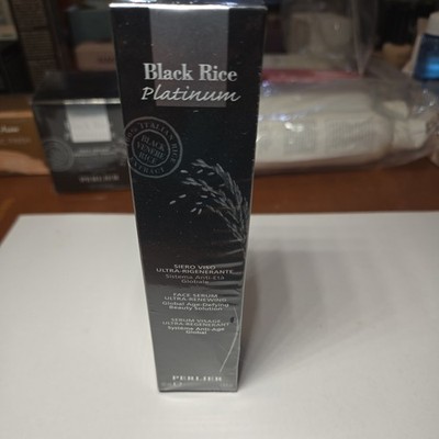 PERLIER Black Rice Platinum Ultra Renewing Face Serum 1.6 oz NEW SEALED