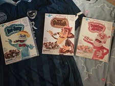🟢 Full Set! Boo Berry, Chocula, Franken Berry General Mills Cereal!