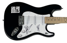 John Rzeznik Robby Takac GOO GOO DOLLS Signed Autograph Electric Guitar BAS COA