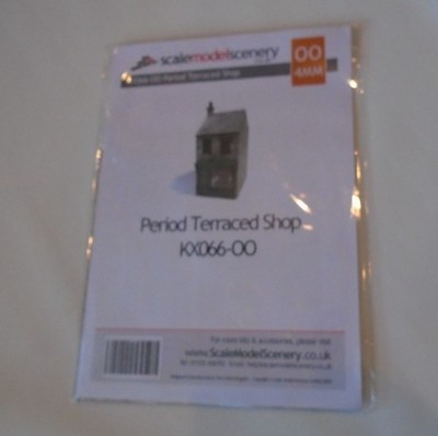 Scale Model Scenery Period Terraced Shop OO Scale KX066 Laser Cut Kit NEU