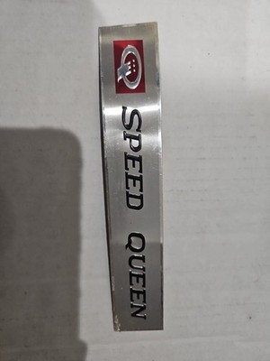 Speed Queen Vintage Appliance Logo Emblem Sticker Stick-on Metal