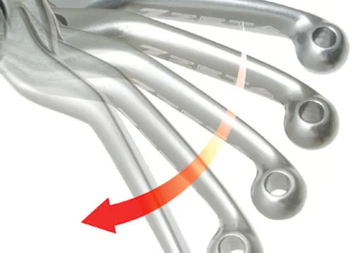 Palanca de dedo Zeta FP - Cuatro dedos - roja moto ZE43-2410 Foto 3 de 4