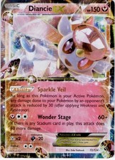 Diancie EX 72/124 Holo Ultra Rare Fates Collide Pokemon Moderately Played on eBay