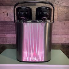 Dispenser Bevande Termiche Doppio 2 in 1 Air Pot Coox Acciaio Inox Caldo e Freddo 4L