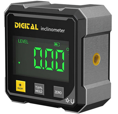 Saker Digital Laser Angle Finder Protractor Tool,4-Side Digital Angle Gauge