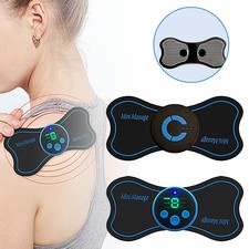 Portable Mini Electric Neck Massager Cervical Massage Stimulator Pain Relief JQ