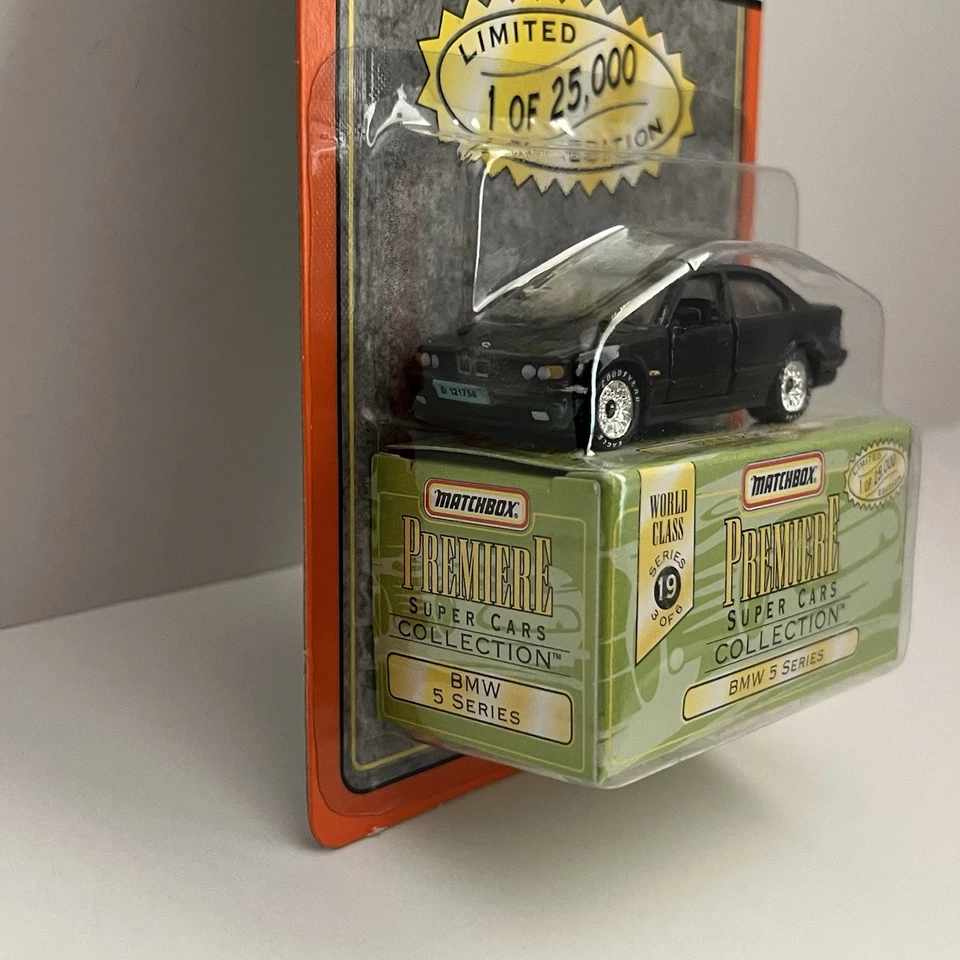 1997 MATCHBOX PREMIERE - WORLD CLASS SUPER CARS - BLACK - BMW 5 SERIES RARE NIB - Image 2 of 4