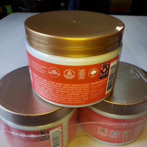 3er Pack SheaMoisture Curl Stretch Volumen Creme Kalahari Melonenöl 11 Oz. - Bild 2 von 3