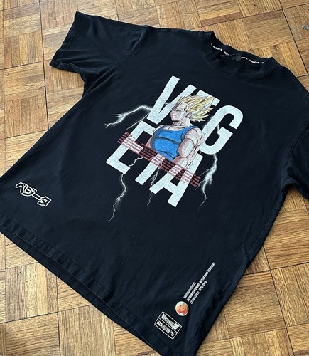 Vanquish Dragon Ball Z Vegeta Anime Black Tee Shirt XXL Gently Used - Picture 4 of 13