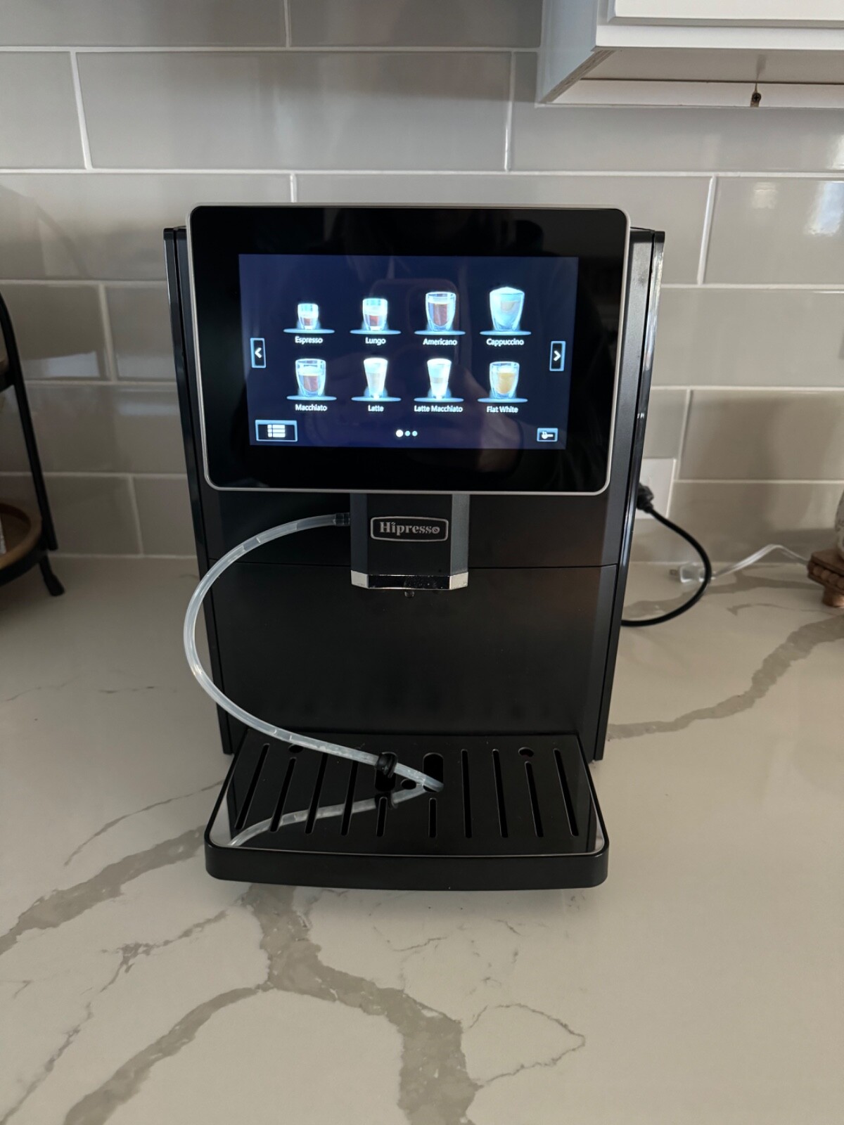 Hipresso Superautomatic Espresso Coffee Machine with Large 7 Inches HD