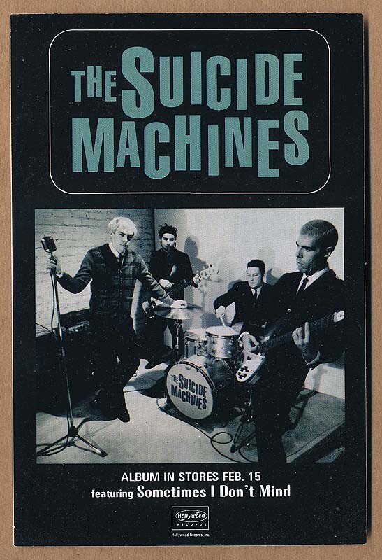 The Suicide Machines - RARE promo sticker set | eBay