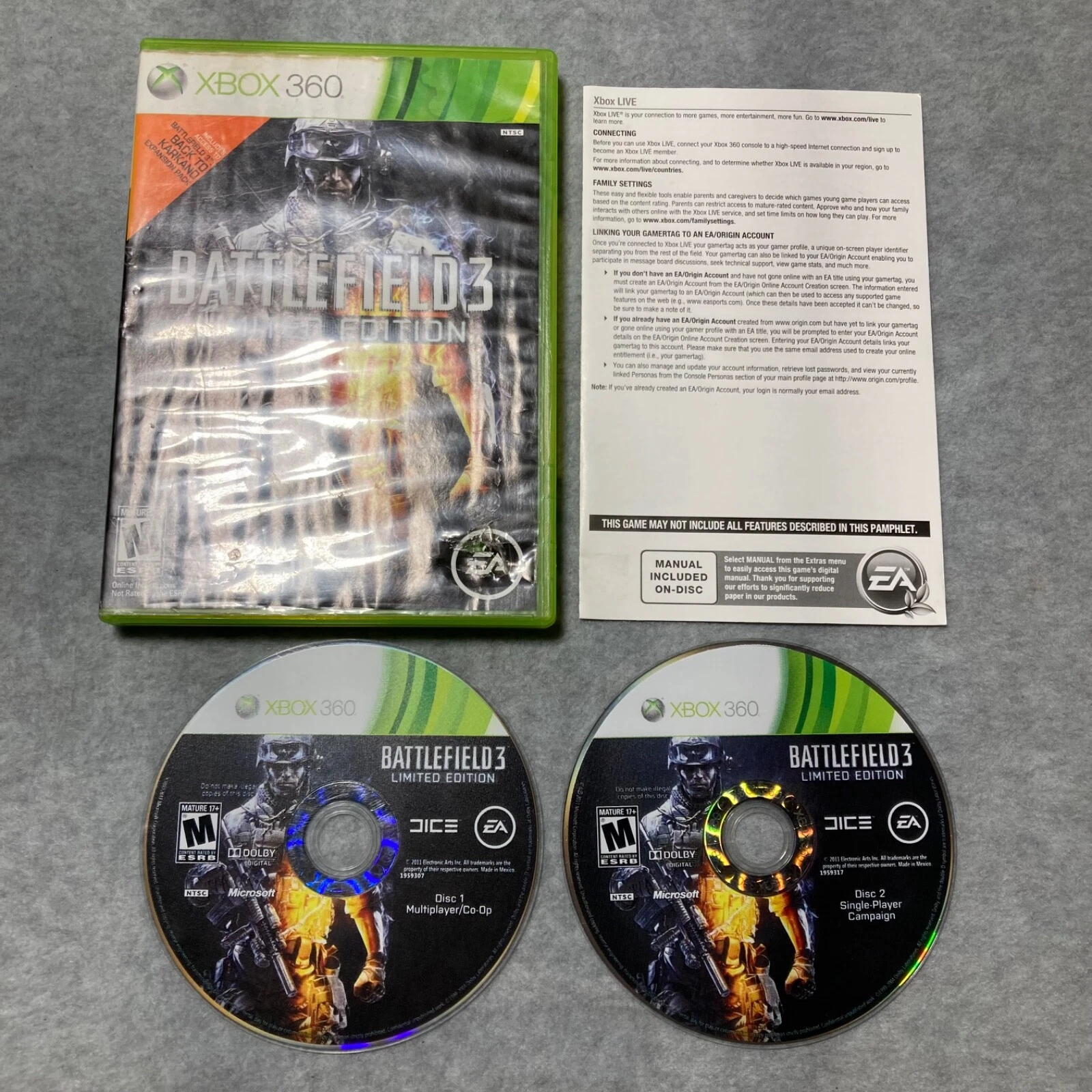 Battlefield 3 III Limited Edition (Xbox 360) Used