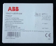 1pcs ABB Thermal Overload Relay T16-5.7 (1SAZ711201R1038) Fast delivery