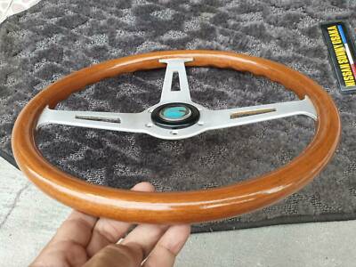 Very Rare MOMO CHECKMAN Wood steering wheels with vintage jacky