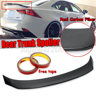 Fwc Real Carbon Fiber Car Rear Spoiler Tailgate Spoiler Rear Rear Trunk Trunk Wing Lip for Lexus Is200 Is250 Is350 Is300 AWD Is200T All Models 2014-2018 Car Modification Accessories