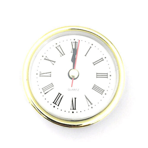 2-1/2" (65mm) QUARTZ CLOCK UP/Insert -Gold Numer Roman Style Hot NumeralSell