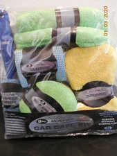 Automotive 9 Piece Microfiber Detail Care Kit