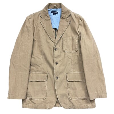Herren Lands End Cord Sakko Blazer Medium 38-40'' beige hellbraun