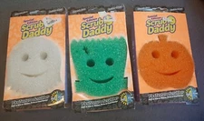 Scrub Daddy Halloween Frankenstein, Ghost, Pumpkin Gift New Limited Edition 3 Pk
