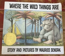 VINTAGE 1991 WHERE THE WILD THINGS ARE 25th Anniversary Ed. MAURICE SENDAK PB