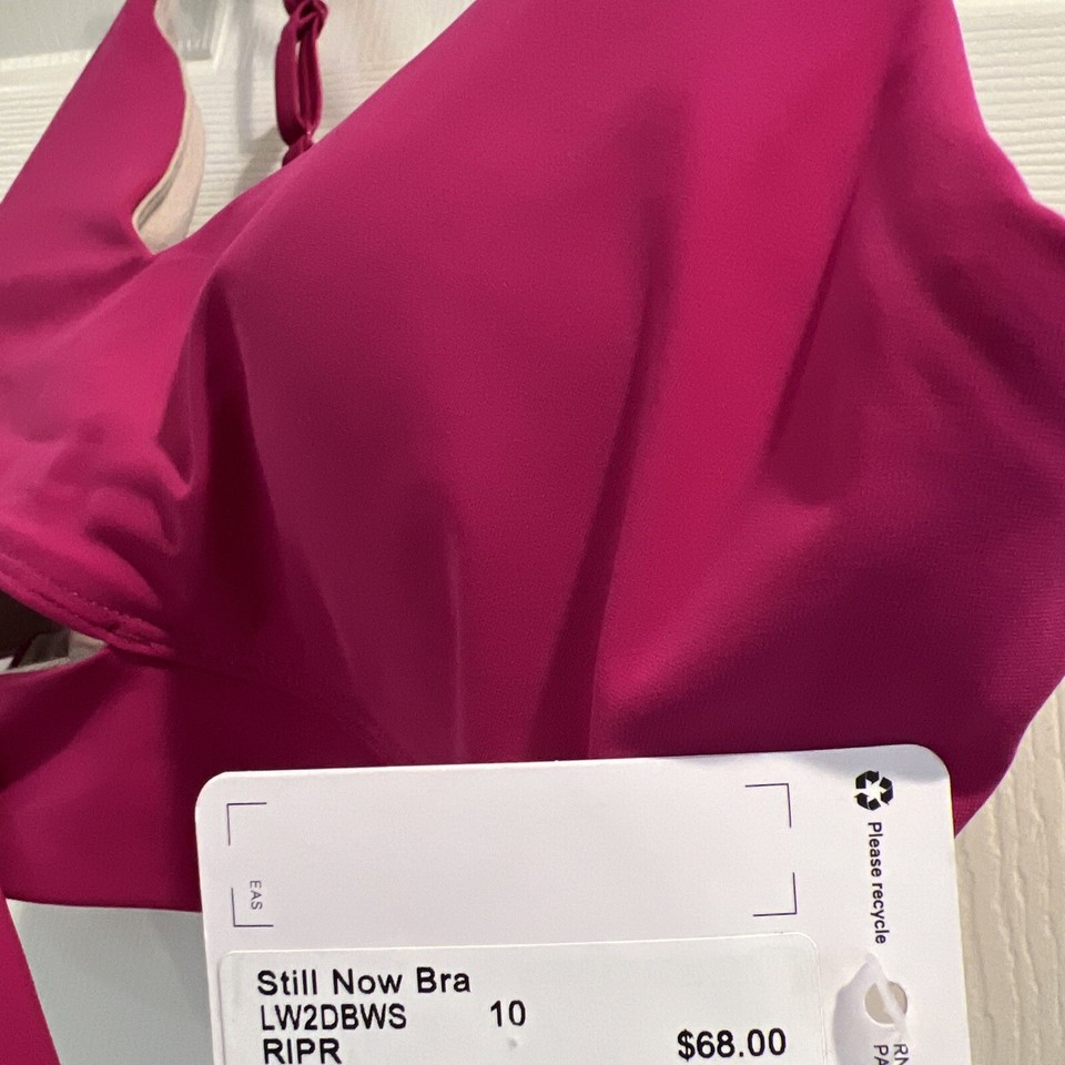 NWT Lululemon Still Now Sports Bra Ripened Raspberry Size 10 eBay
