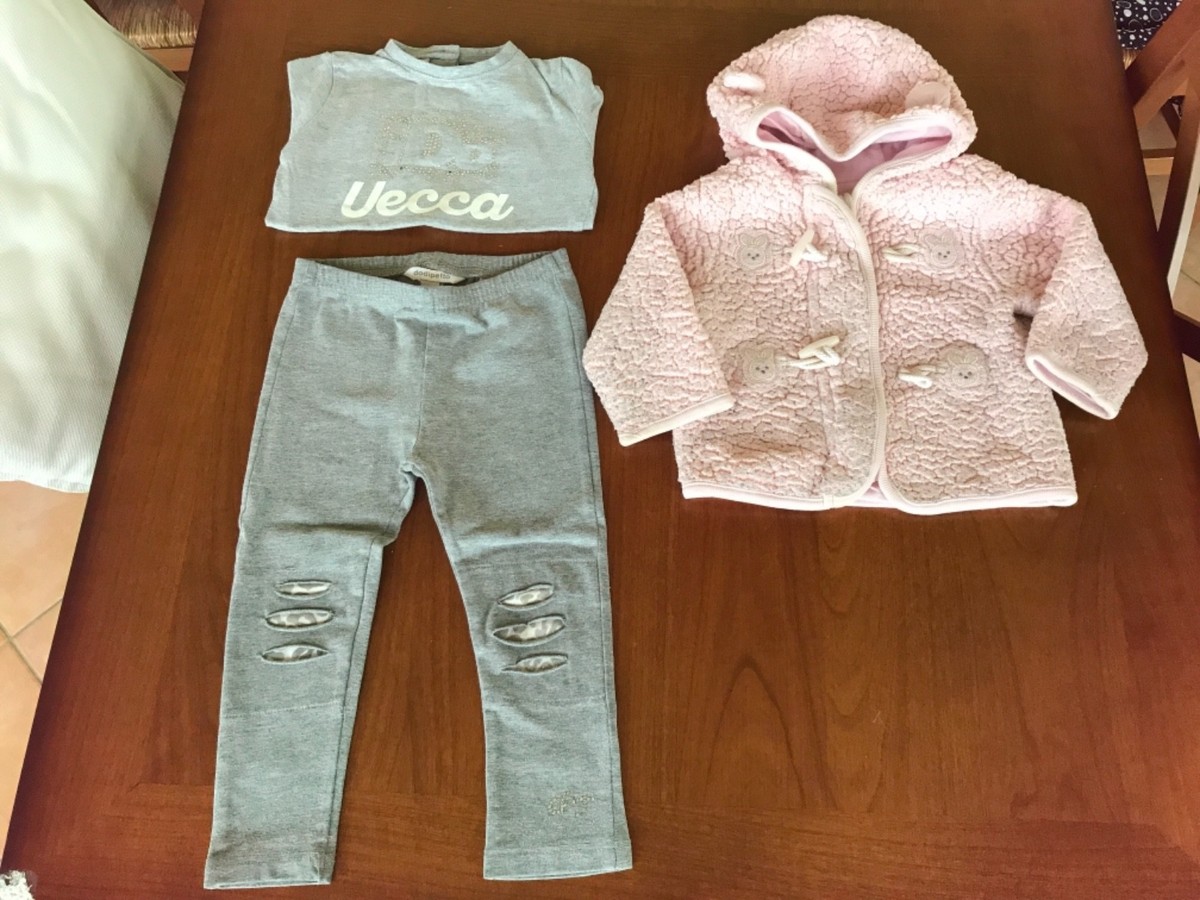 Completo bimba Dodipetto Ido Prenatal 9-24 mesi grigio chiaro e