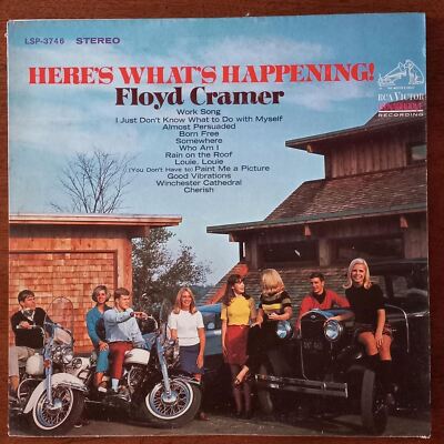 FLOYD CRAMER HERE'S WHAT'S HAPPENING! RCA VICTOR RECORDS LSP-3746 VINYL LP 98-27