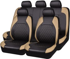 For Nissan Leather Car Seat Covers Full Set 5-seats Front Rear Protector Cushion