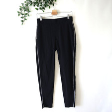 Athleta Women's Black Nylon Blend Slim Leg Elastic Backband Pants Size 4T Tall