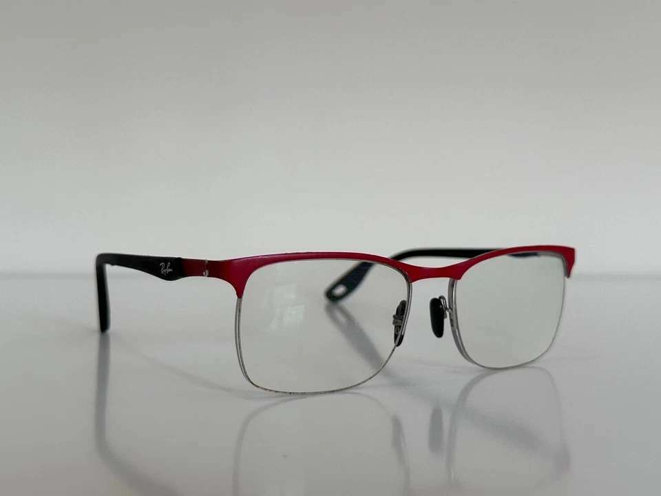 Marco óptico de gafas Ray Ban RB 8416-M 5045 fibra de carbono negro rojo 54-18-145 Foto 3 de 4