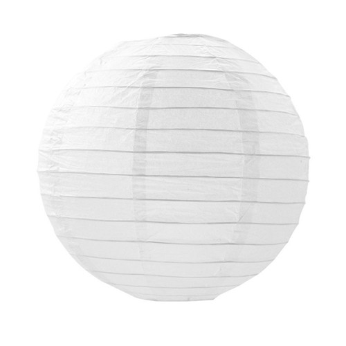 Round Hanging Lantern Ball Paper Lamp White Lantern Paper Lantern - Picture 18 of 18