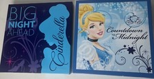 2 Disney Cinderella Princess Canvas Artissimo  Prints 11.5 x 11.5  x1  Each $20